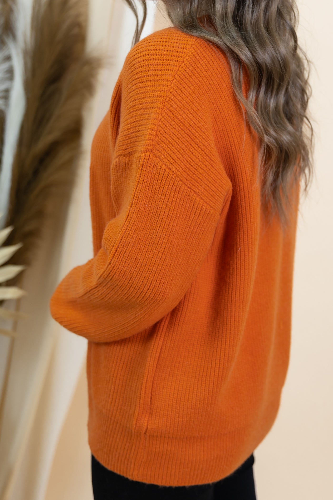 "Carving Pumpkins" Sweater (Burnt Orange)