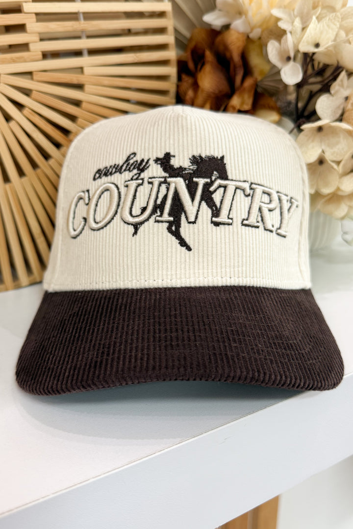 "Cowboy Country" Hat (Brown/Natural)