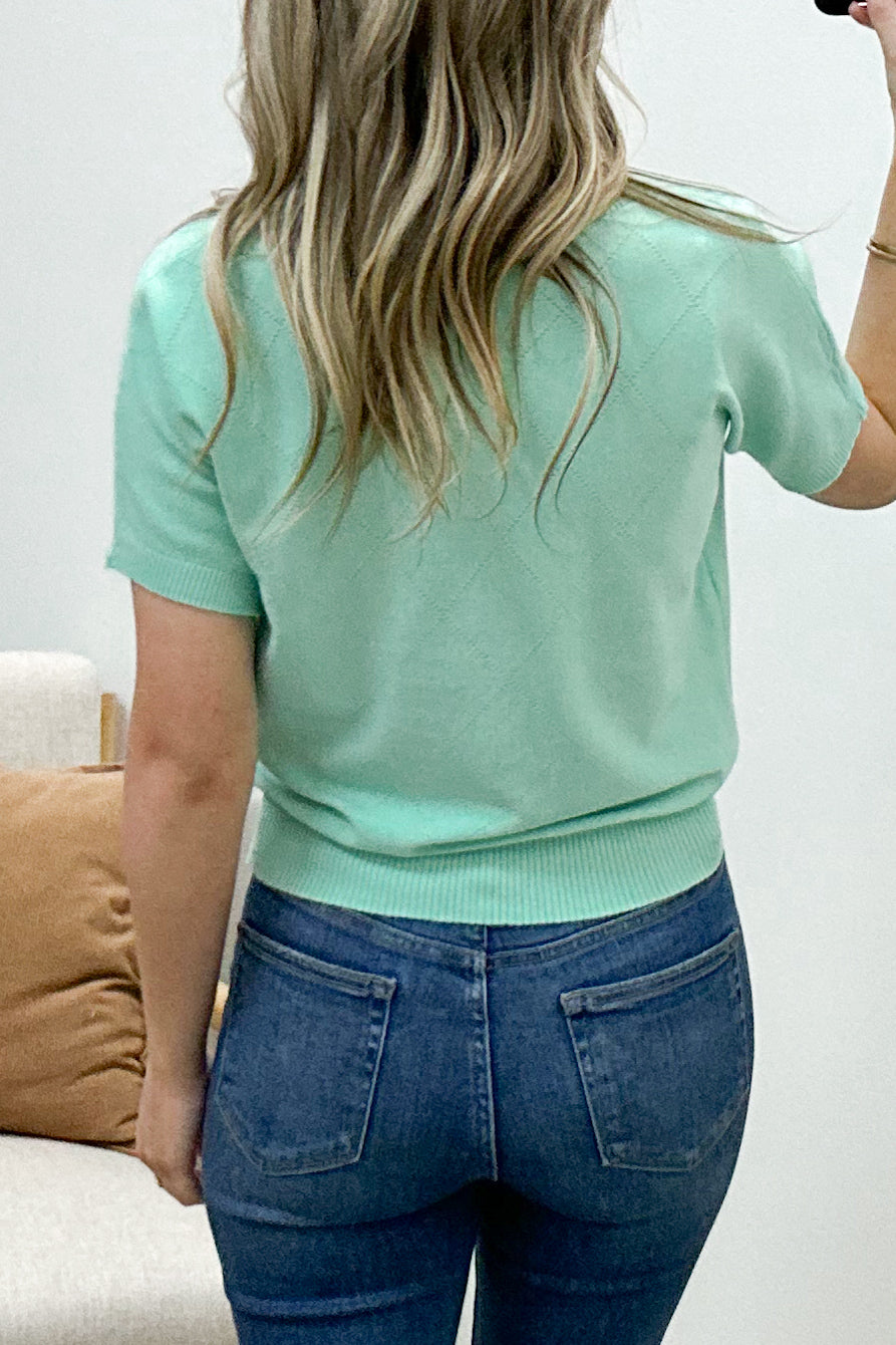 "Traveling Far" Top (Mint)