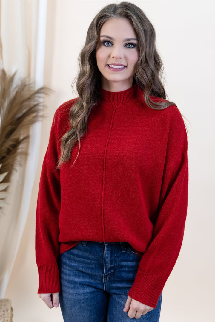 "Warm Embraces" Sweater (Red)