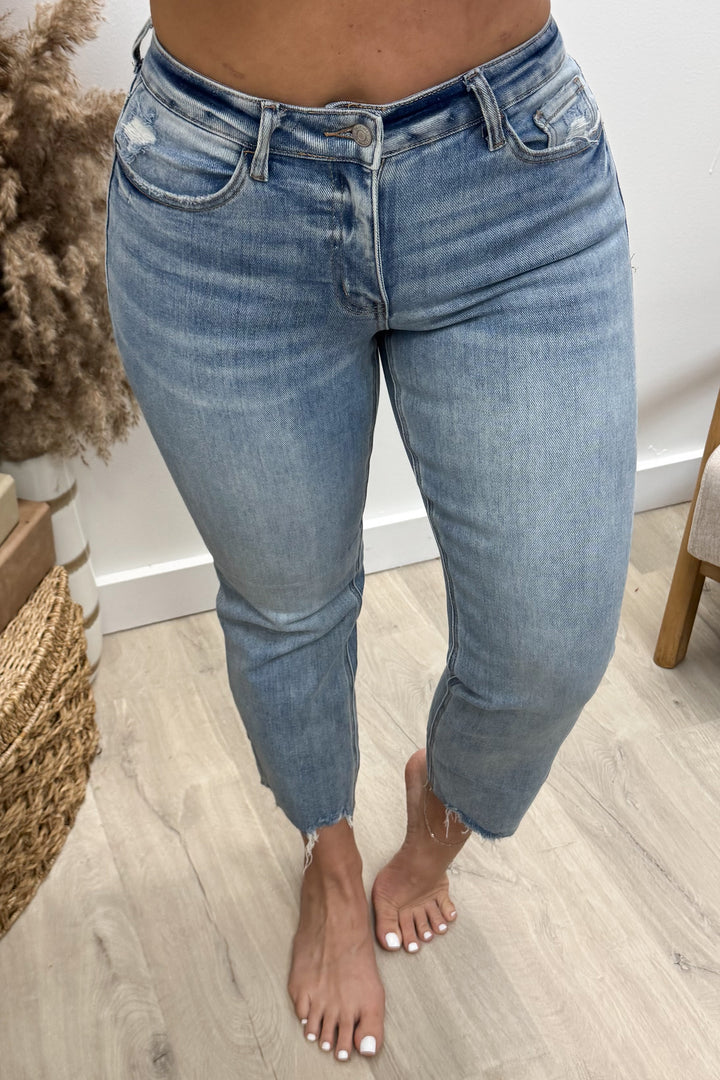 Jocelyn Cropped Straight Leg Jeans