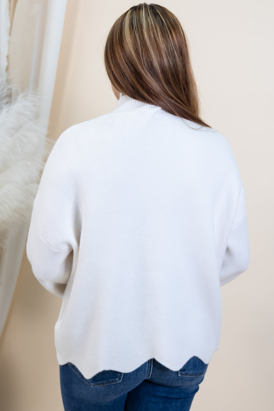 "Calling It Even" Sweater (Cream)