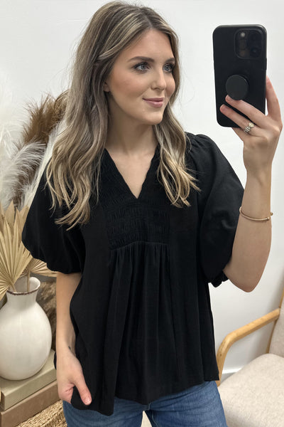 "Keep It Classic" Blouse (Black)