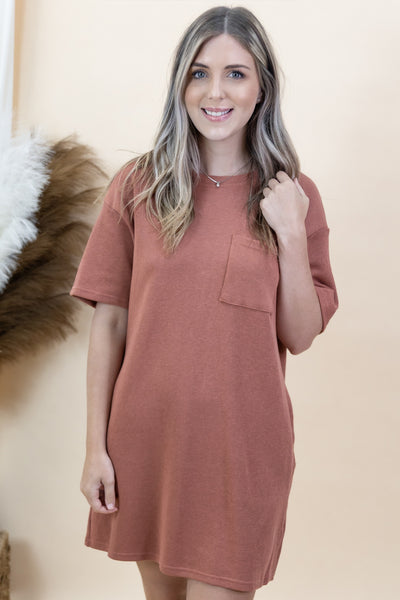 "Glow From Within" Dress (Cinnamon)