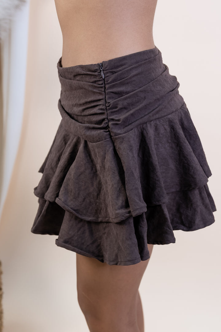 "Twirl & Go" Skort (Brown)