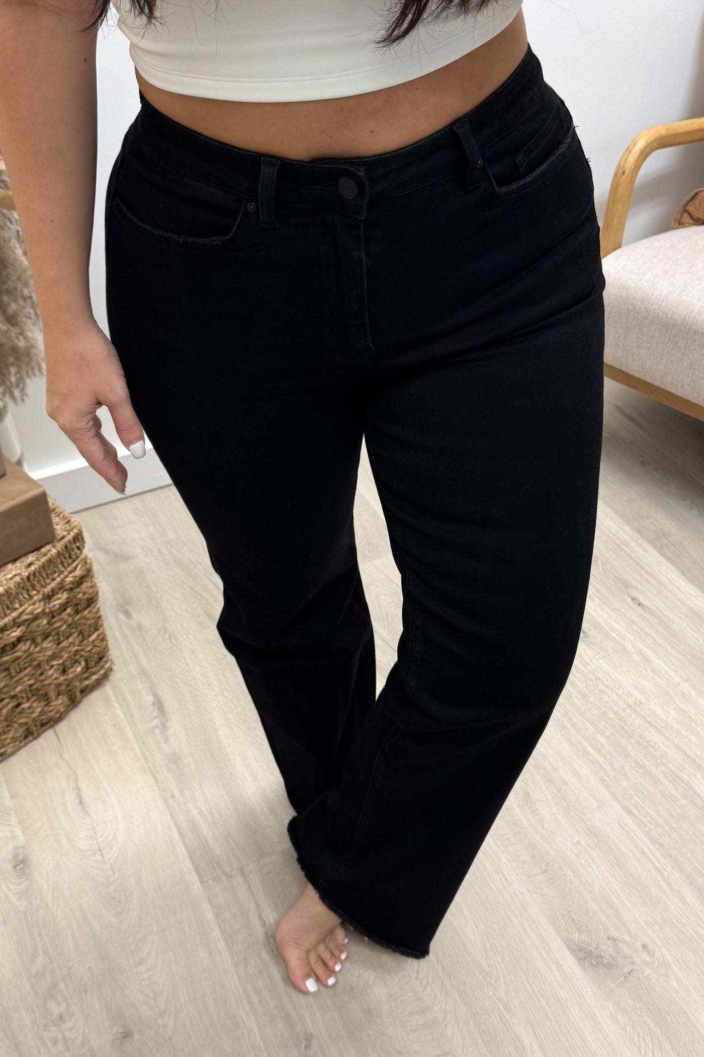 Draven Slim Wide Leg Jeans