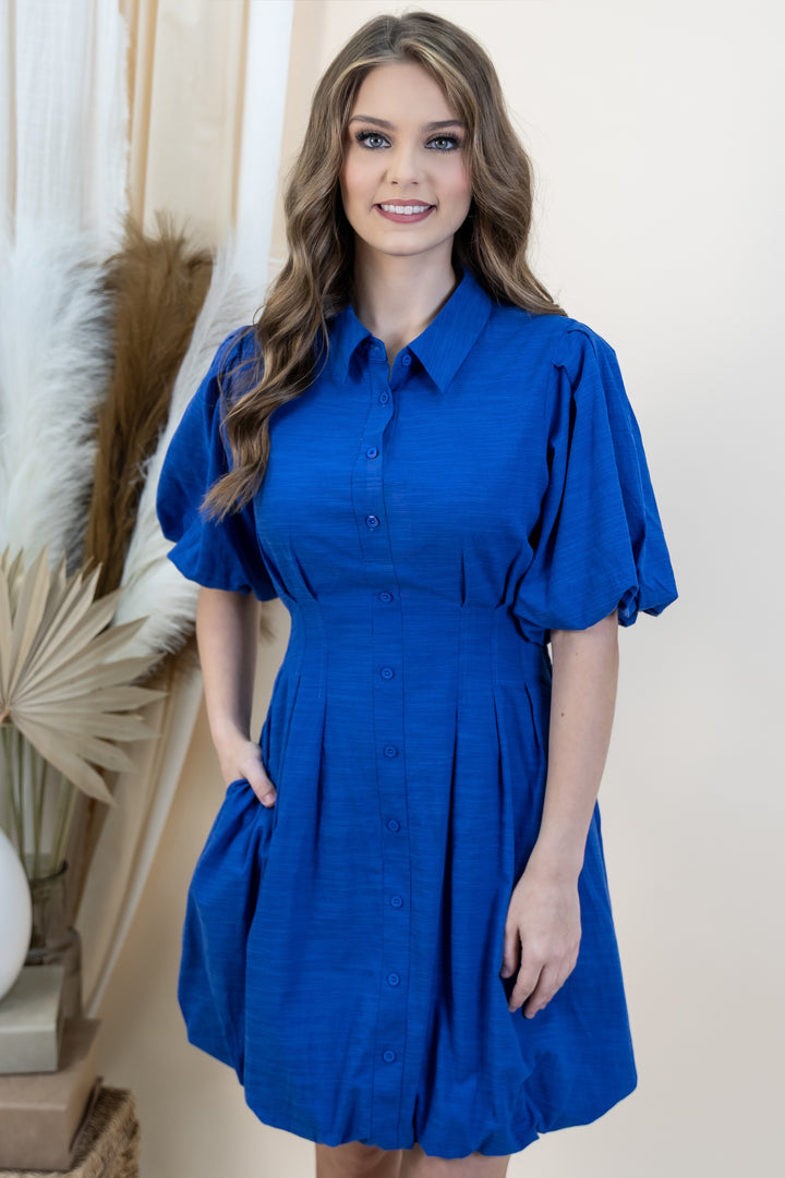 "Bubble Beauty" Dress (Blue)