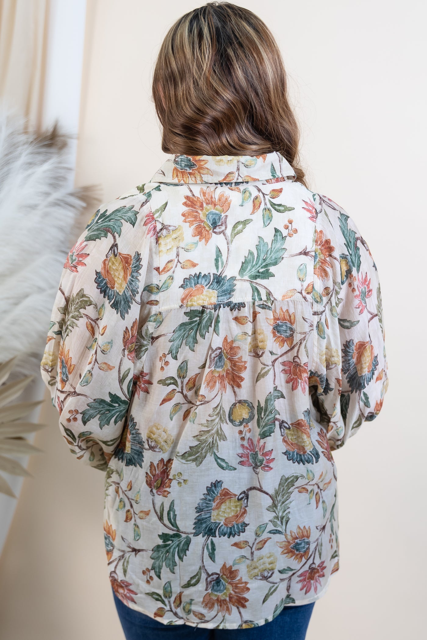 "Polished Perspective" Blouse (Ecru)