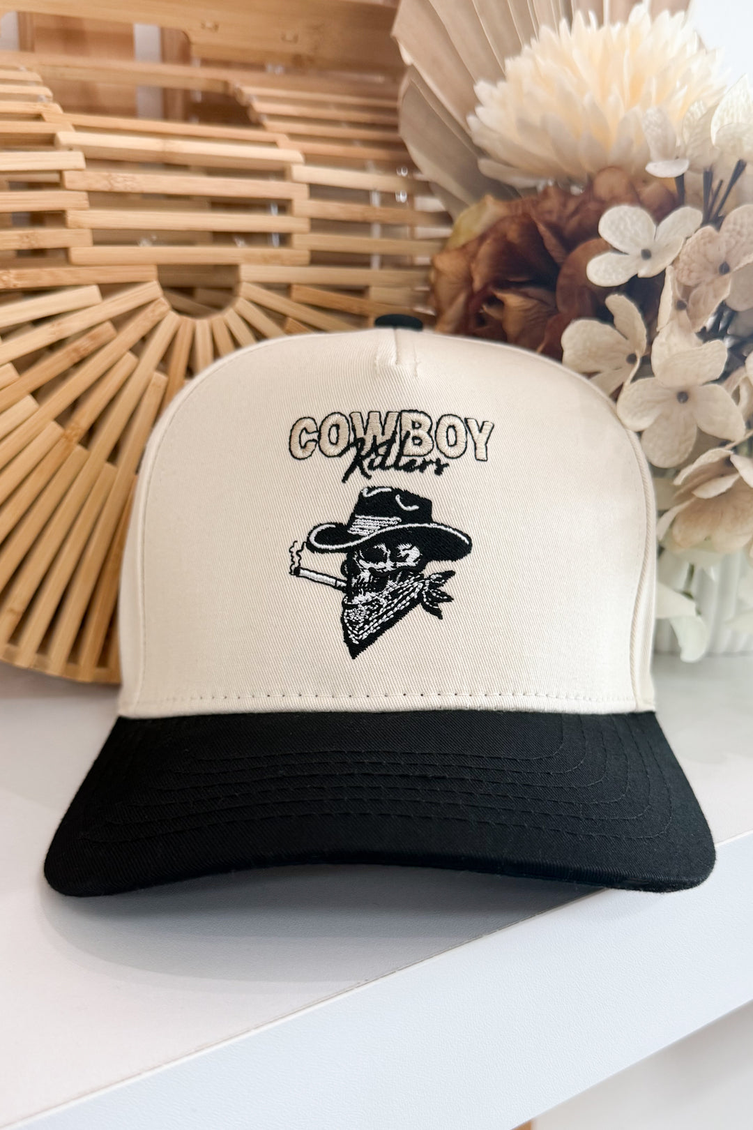 cigarette trucker hat Cowboy Killer Trucker Hat (Black) cigarette trucker hat Cowboy Killer Trucker Hat (Black)