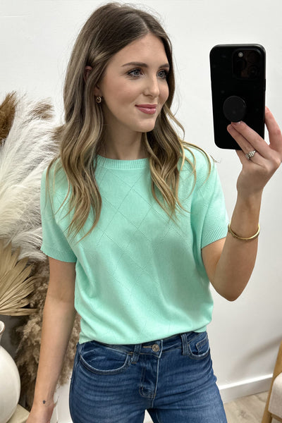 "Traveling Far" Top (Mint)