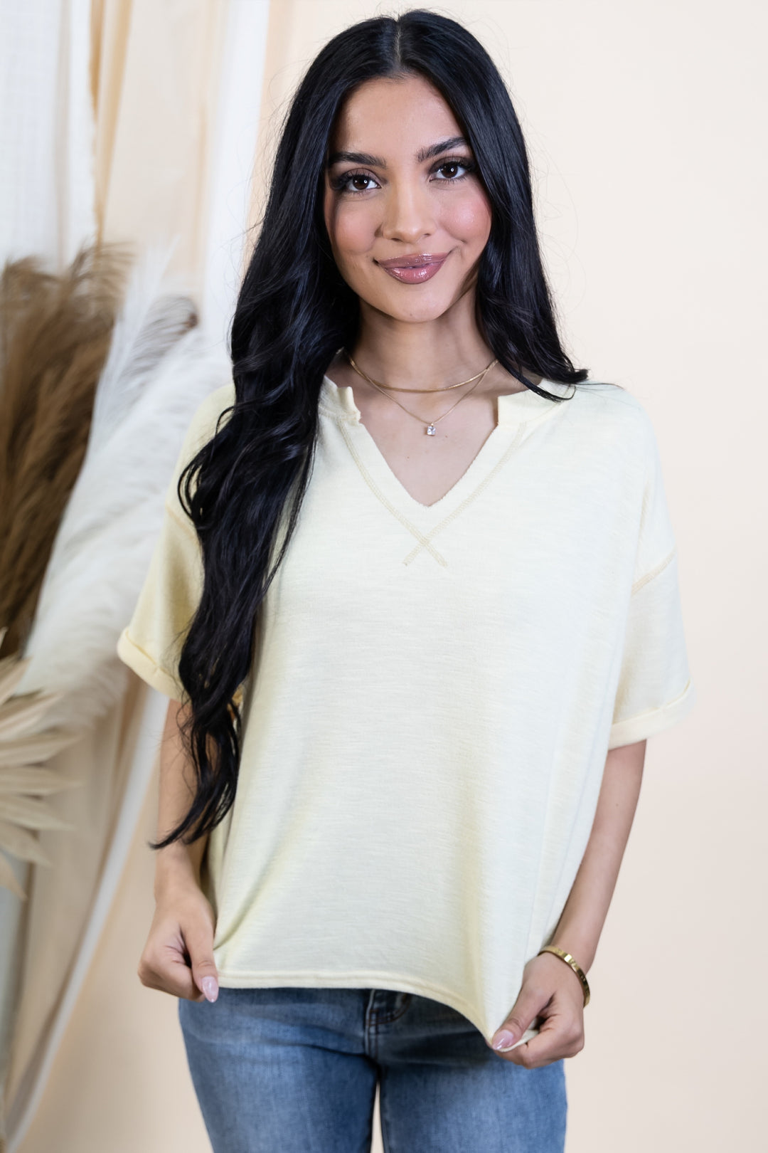 "True Essentials" Top (Butter Yellow)
