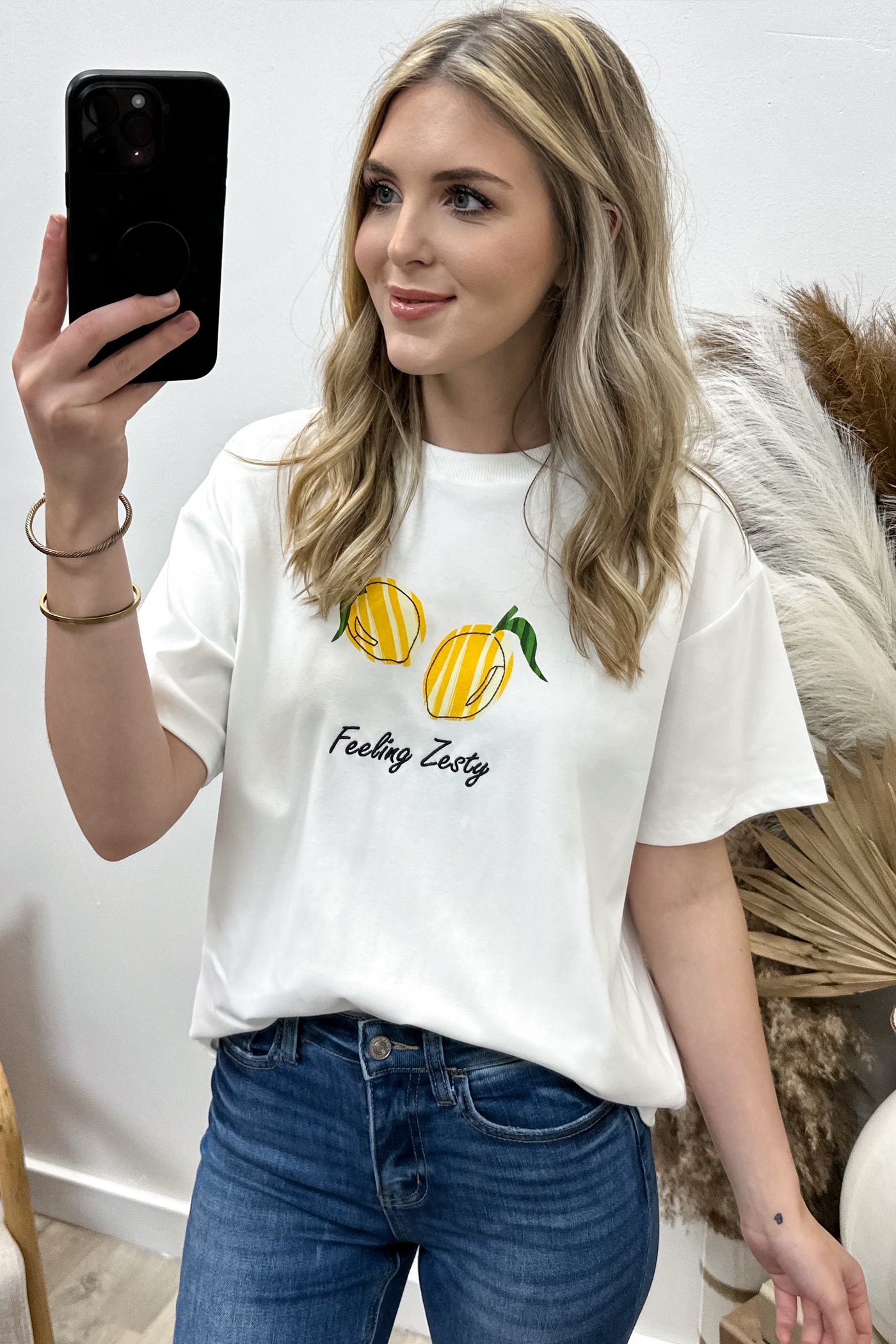 "Feeling Zesty" Top (White)