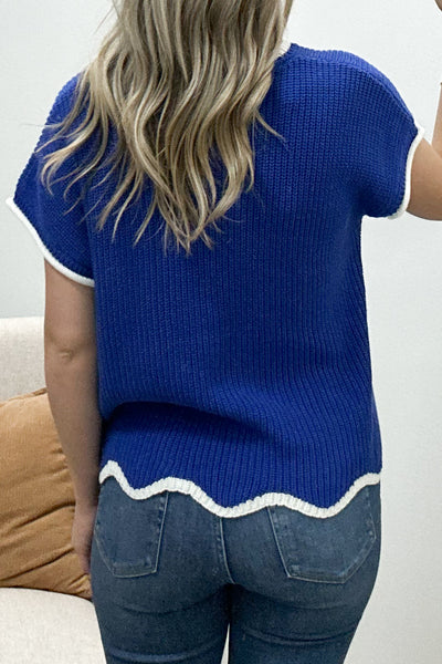 "Nothing But Time" Top (Royal Blue)