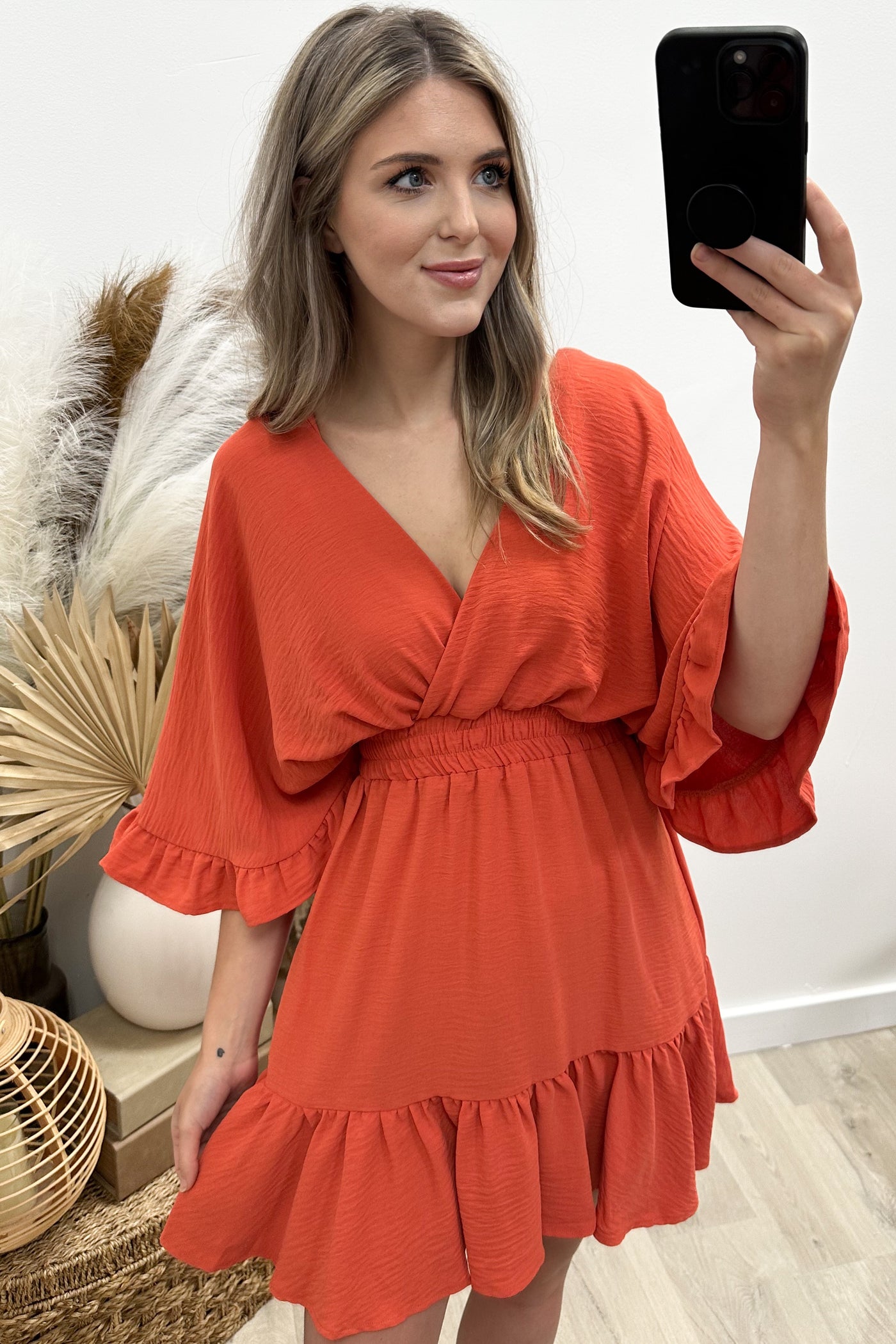 "Twirl Babe" Dress (Orange)