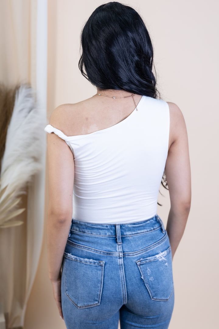 "Twist Of Fate" Bodysuit (Off White)