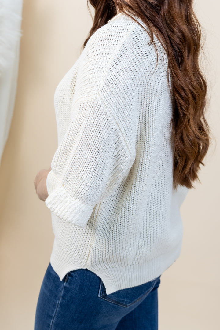 "Quiet Luxury" Sweater (Cream)