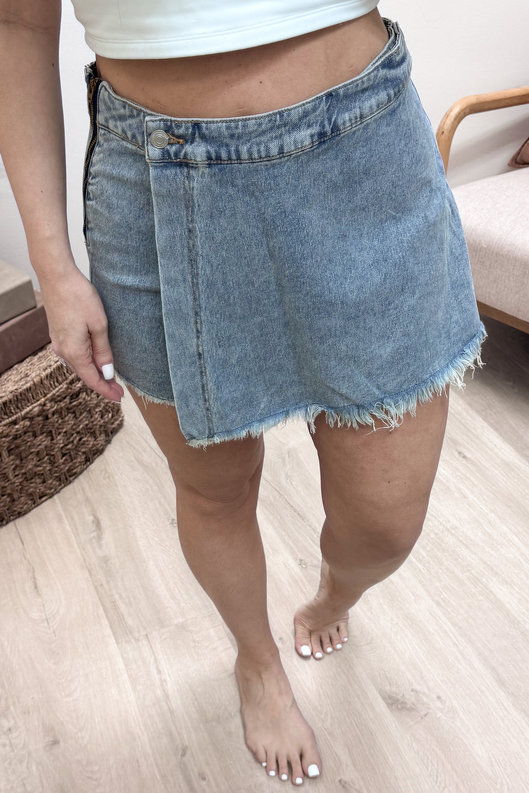Genevieve Denim Skort