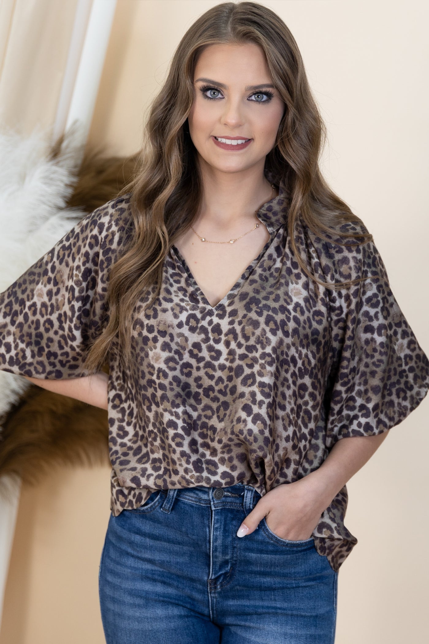"Once In A Lifetime" Blouse (Olive)