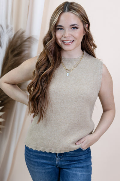 "A Different Day" Tank (Taupe)