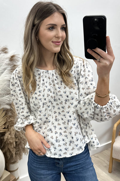 "Rooftop Romance" Top (White)