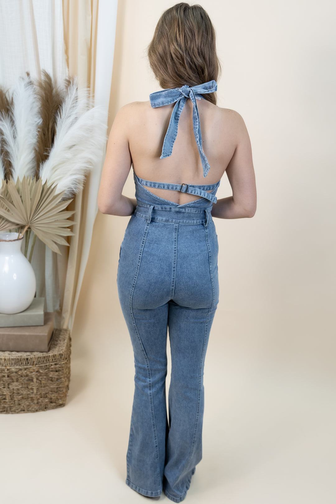 "Denim Diva" Jumpsuit (Light Wash)