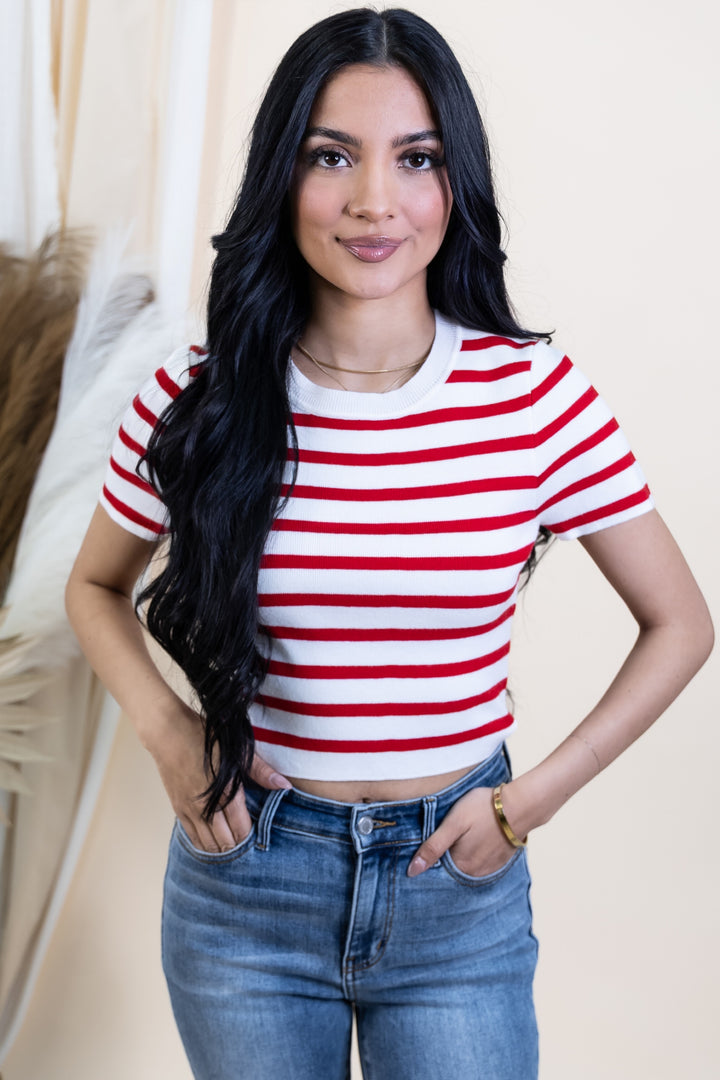 "Blurred Lines" Top (Red)