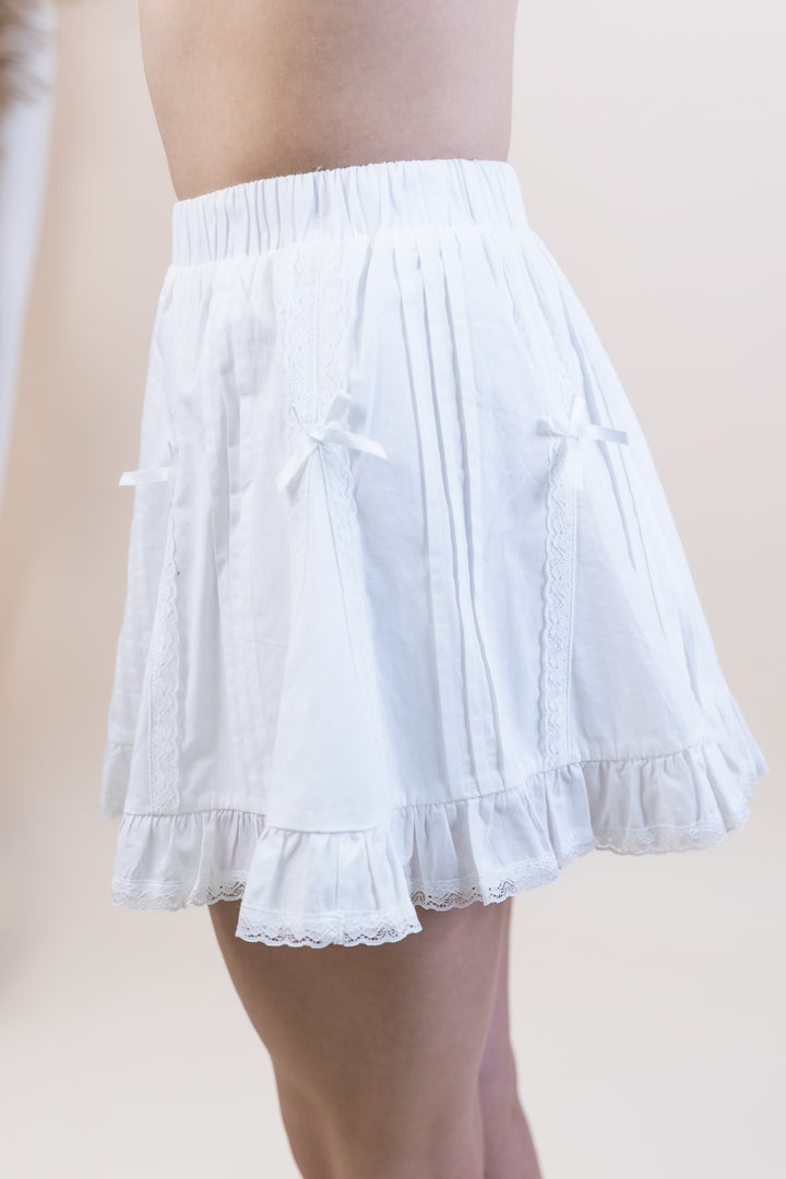 "Pure Intentions" Skirt (White)