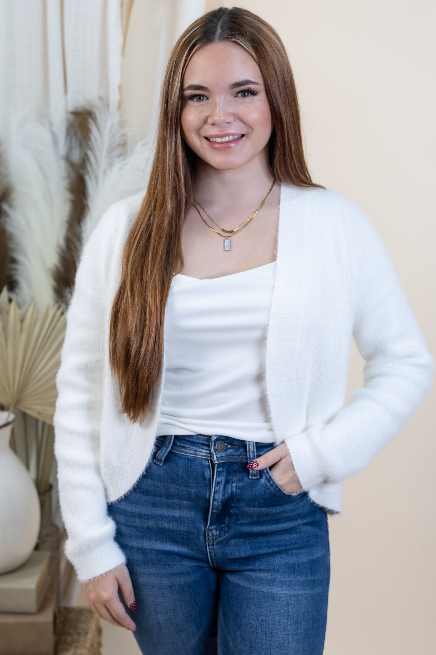 "Start Of Something" Cardigan (Off White)