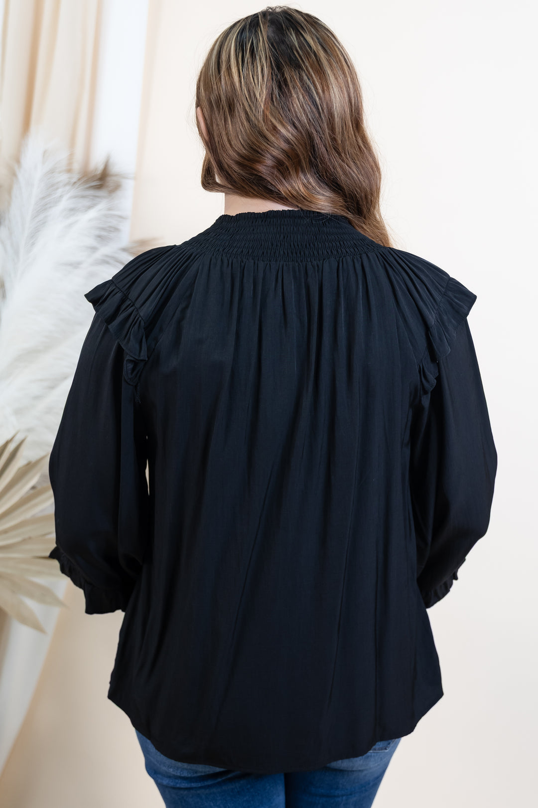 "Blackout Beauty" Blouse (Black)