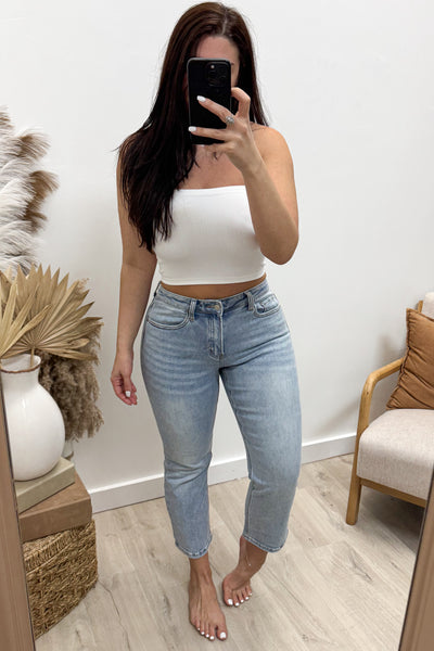 Carmen Cropped Straight Leg Jeans