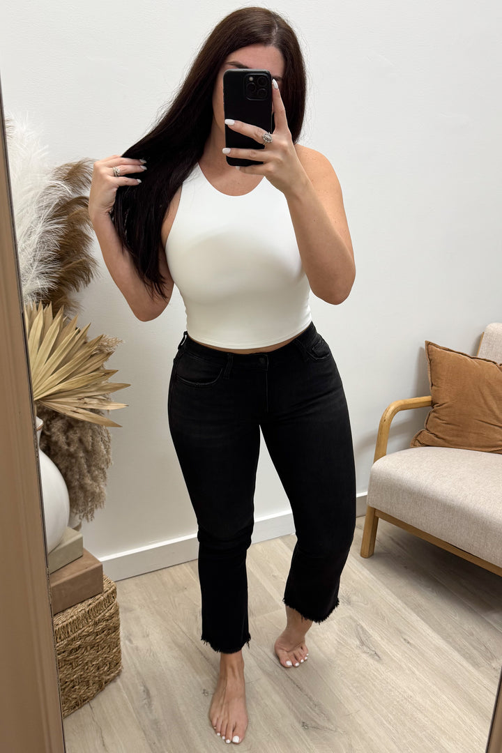 Evelyn Cropped Flare Jeans