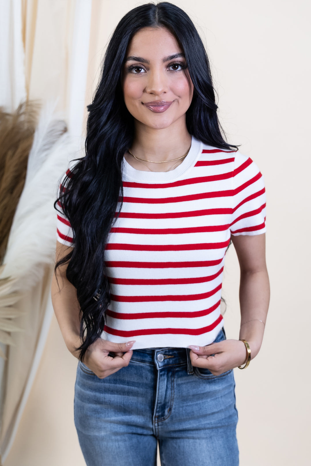 "Blurred Lines" Top (Red)