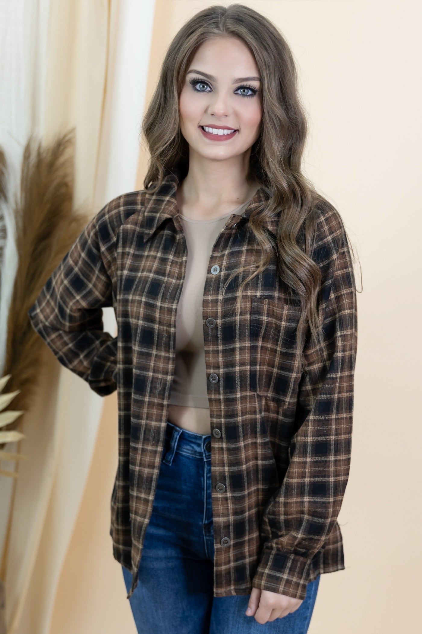 "Universal Charm" Flannel (Taupe)