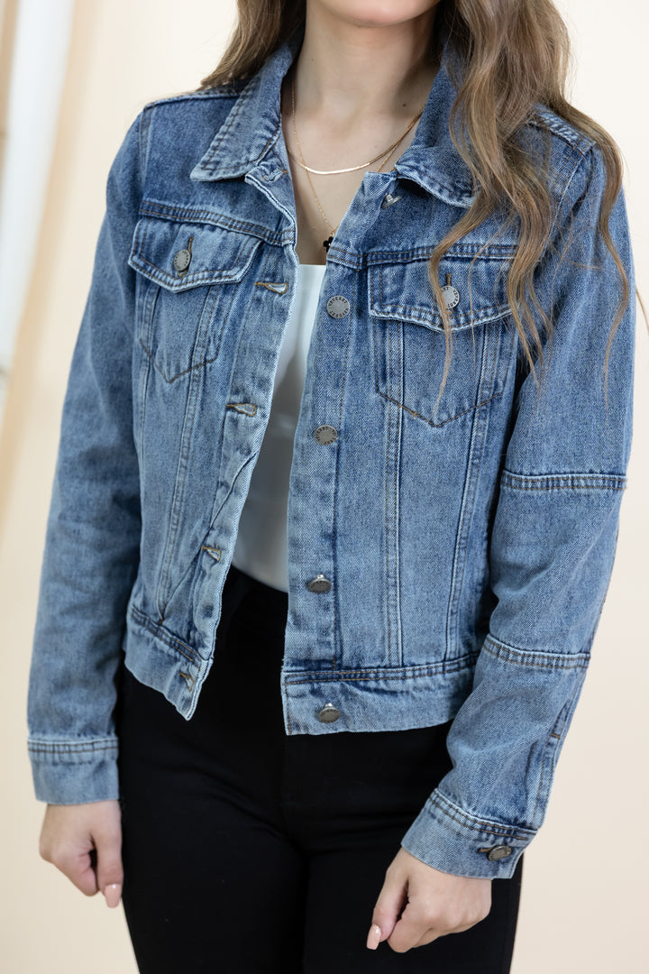 "Feeling Different" Jacket (Medium Denim)