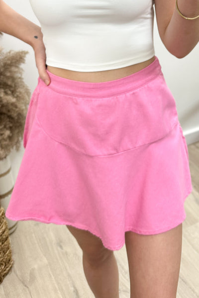 "Meet You There" Skort (Bubble Gum)