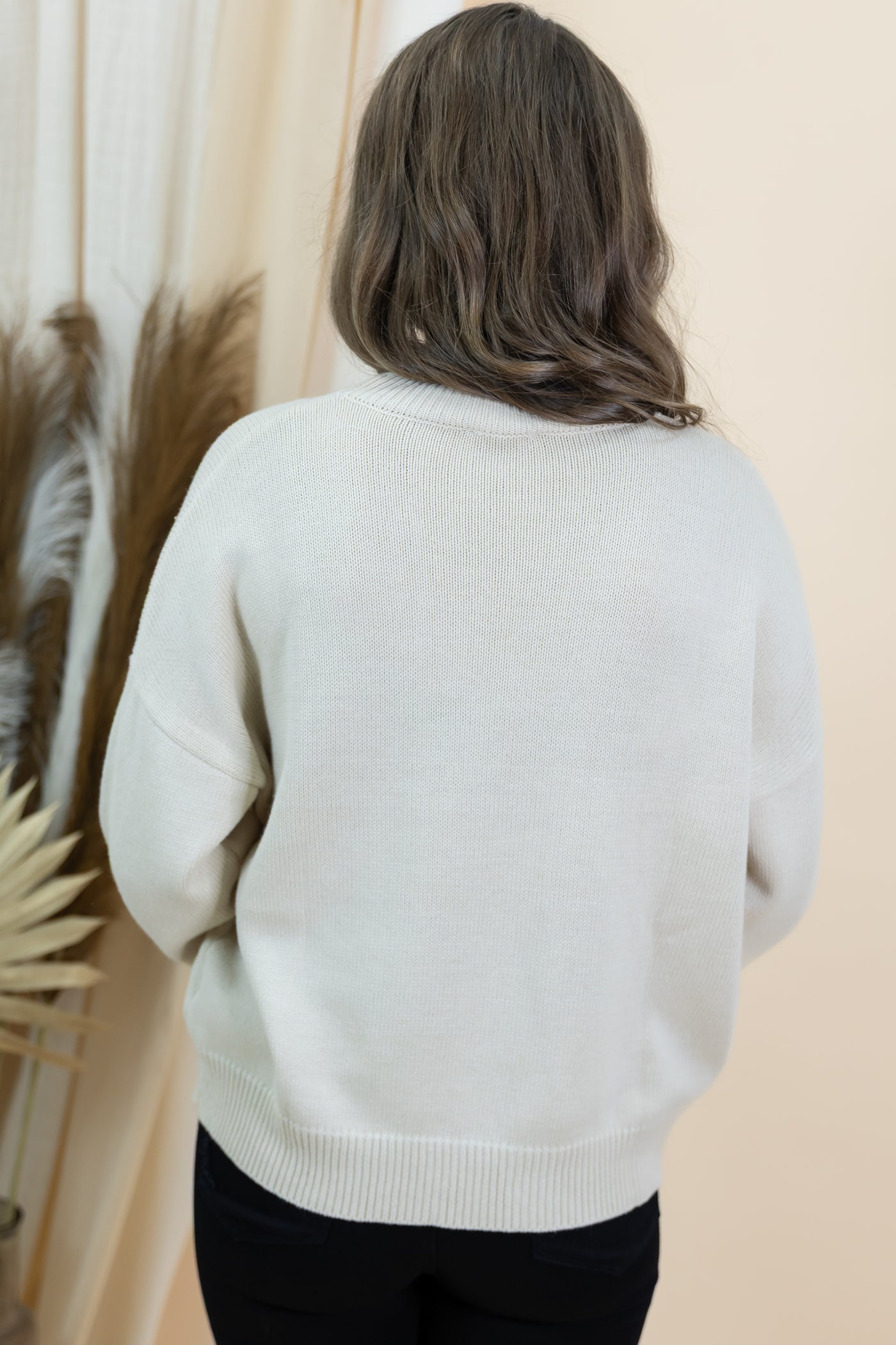 “Whiskey Weather" Sweater (Cream)