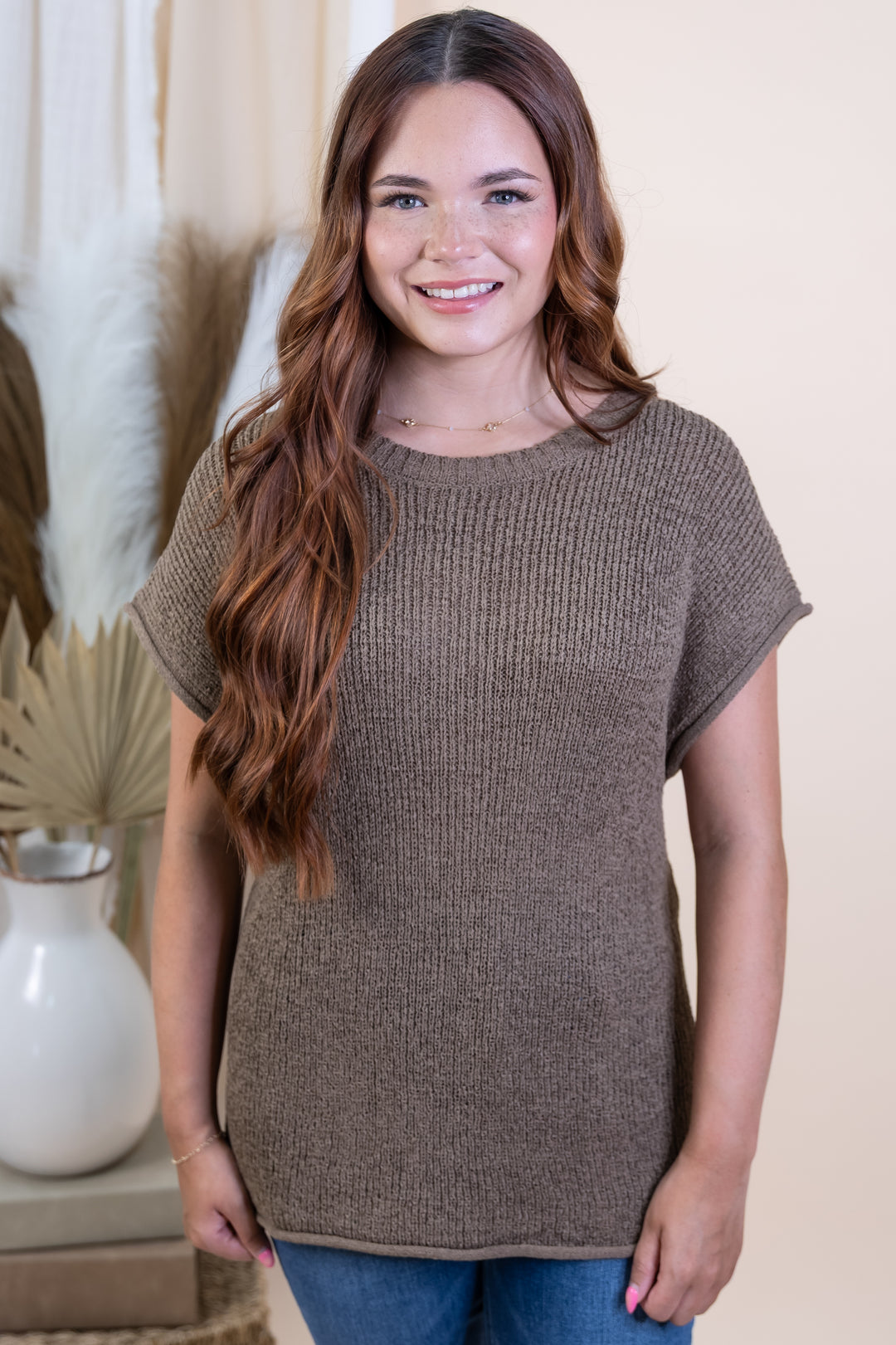"Relaxed Revival" Top (Mocha)
