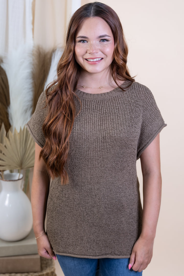 "Relaxed Revival" Top (Mocha)