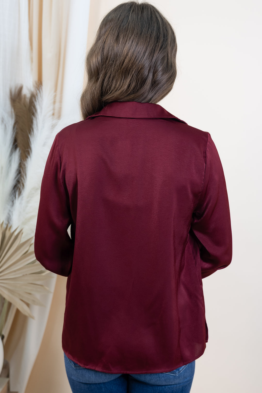 "Modern Visions" Blouse (Wine)