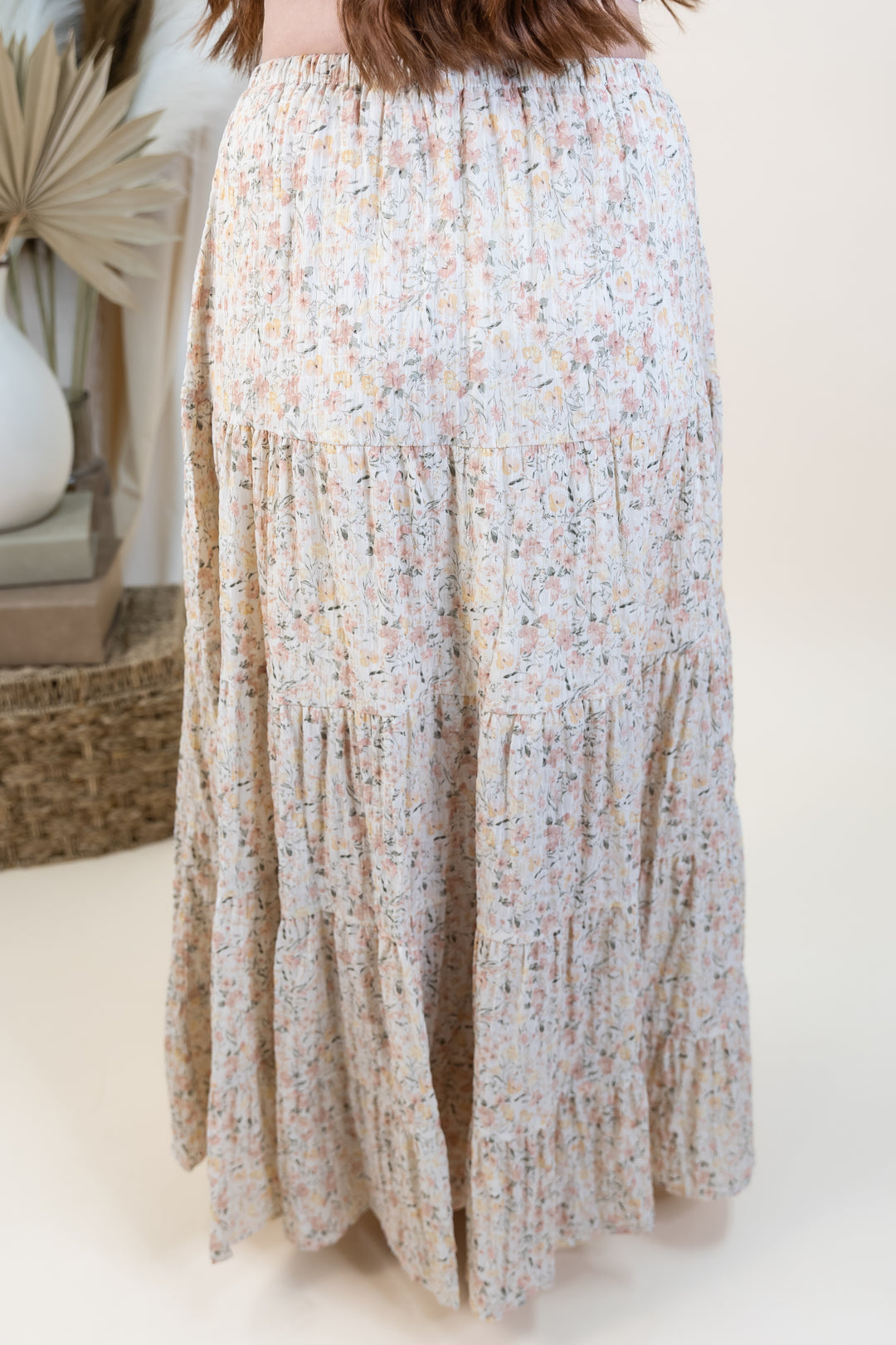 "Sunlit Spring" Skirt (Ivory Combo)