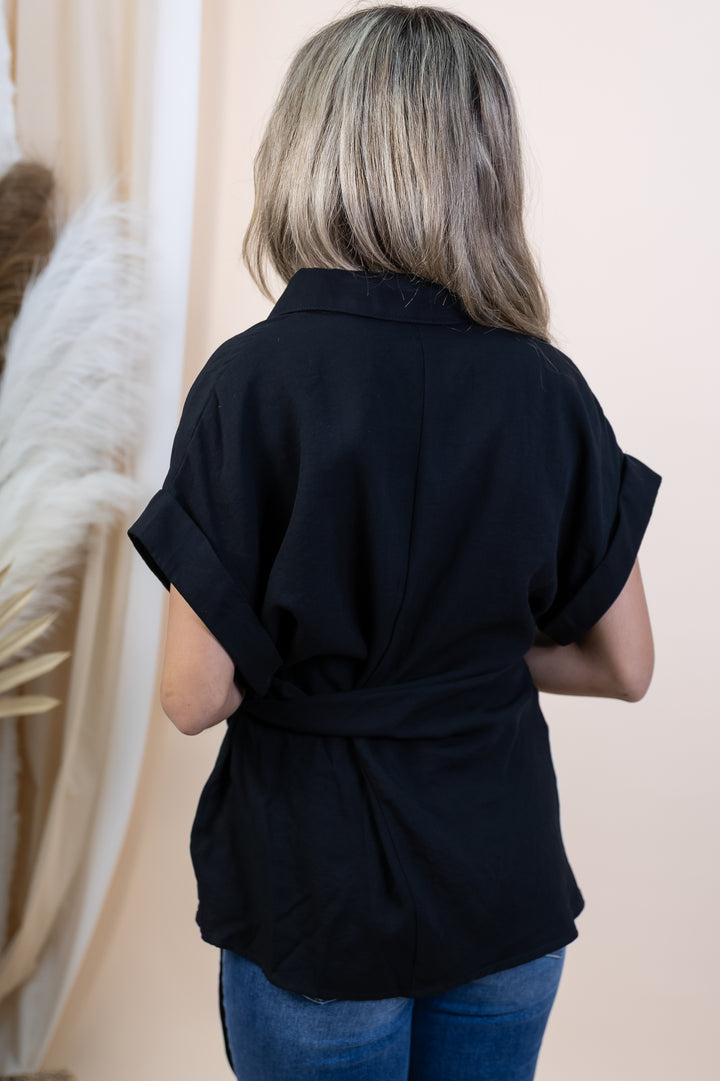 "Tie It Together" Top (Black)