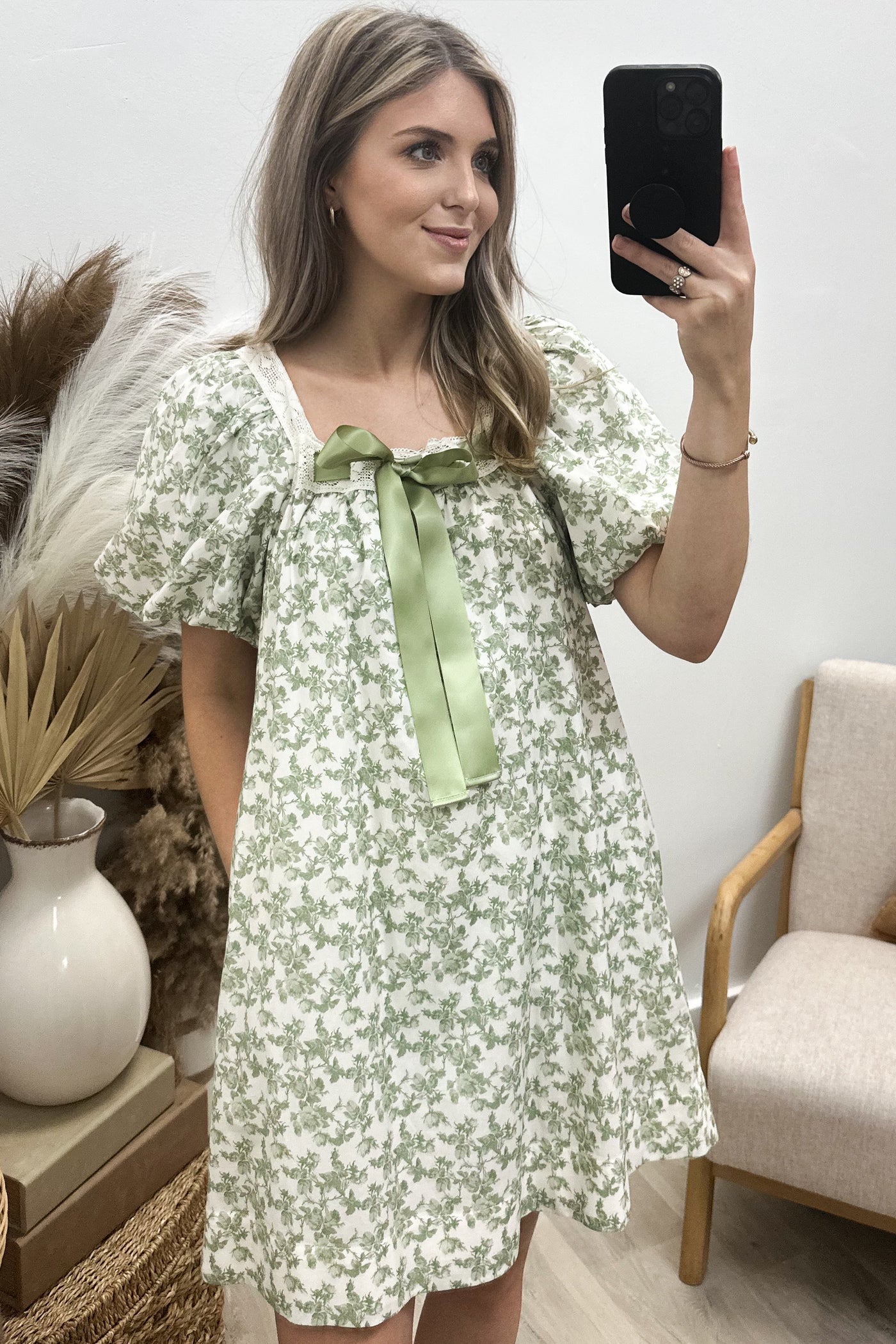 "Leave It To Fate" Dress (Olive)