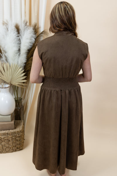 "Letting It Be" Dress (Brown)