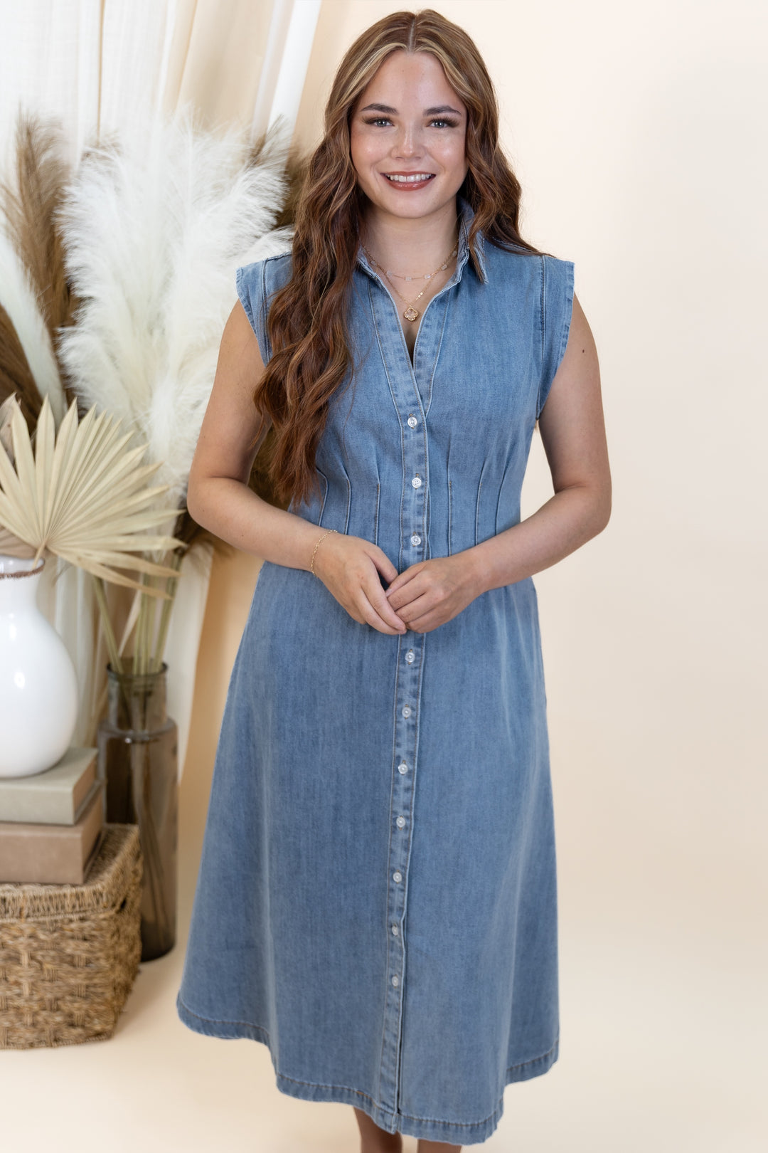 "Denim Darling" Dress (Denim)