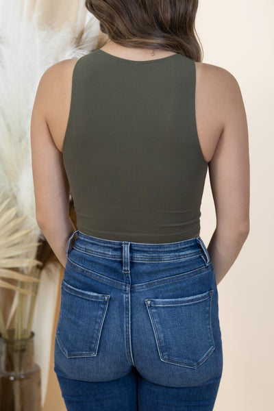 "Sunlit Stroll" Top (Moss)