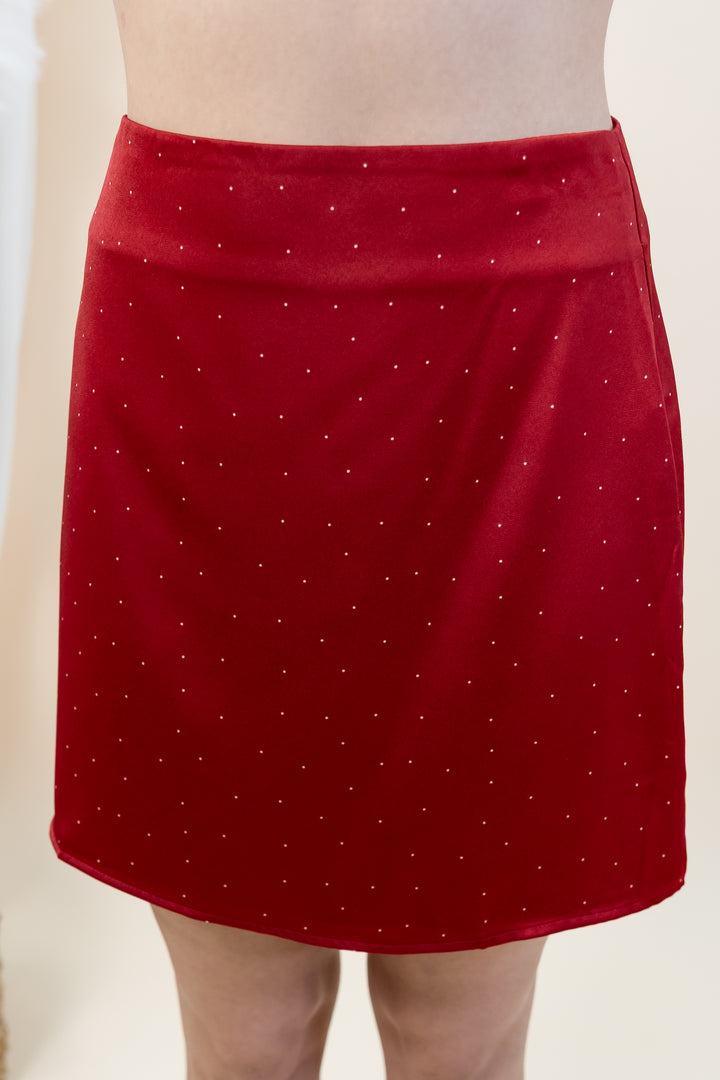 "Sweet Spot" Skirt (Red/White Dot)