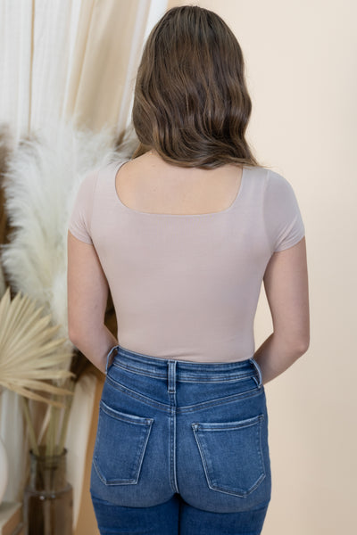 "The Only One" Bodysuit (Light Taupe)