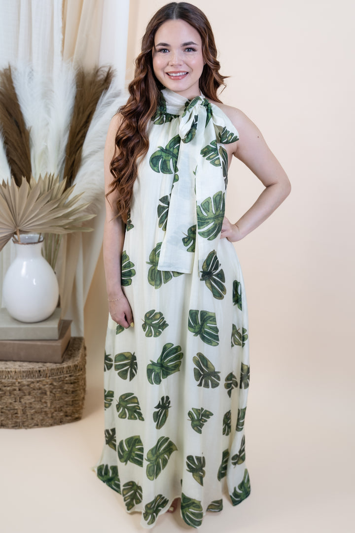 "Coastal Canopy" Dress (Cream)
