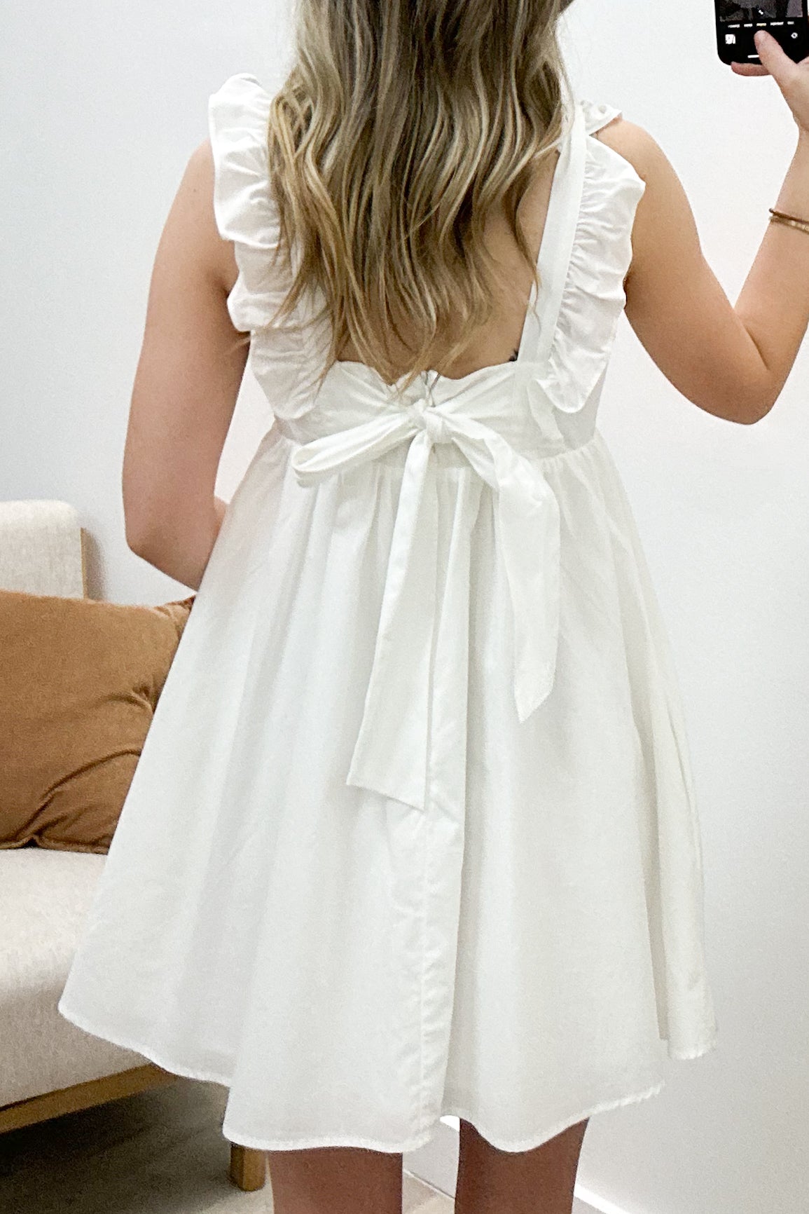 "Easy On Me" Dress (White)