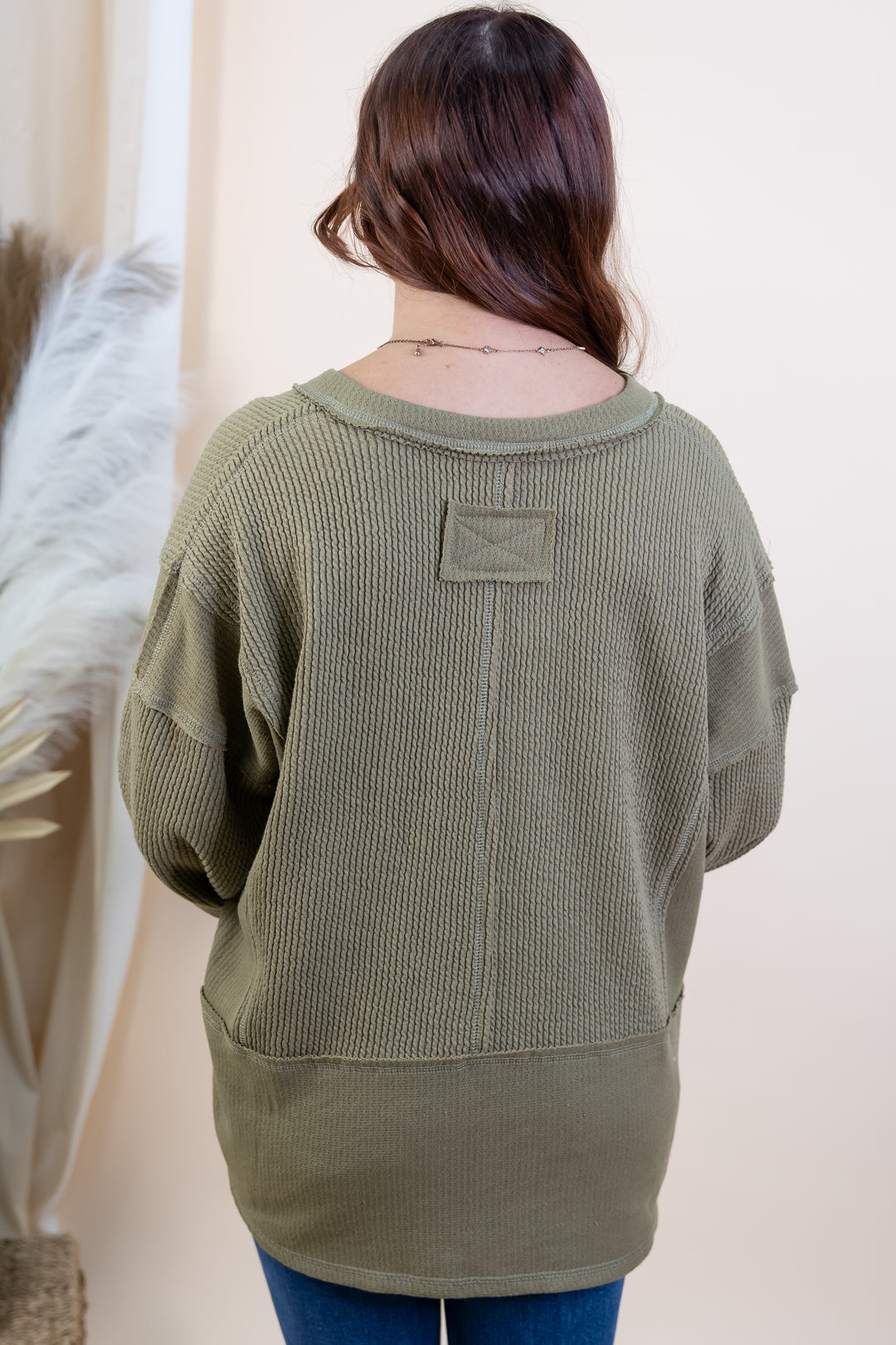 "On The Edge" Top (Olive)